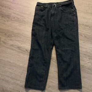 Classic Black Relaxed Fit Men's Jeans